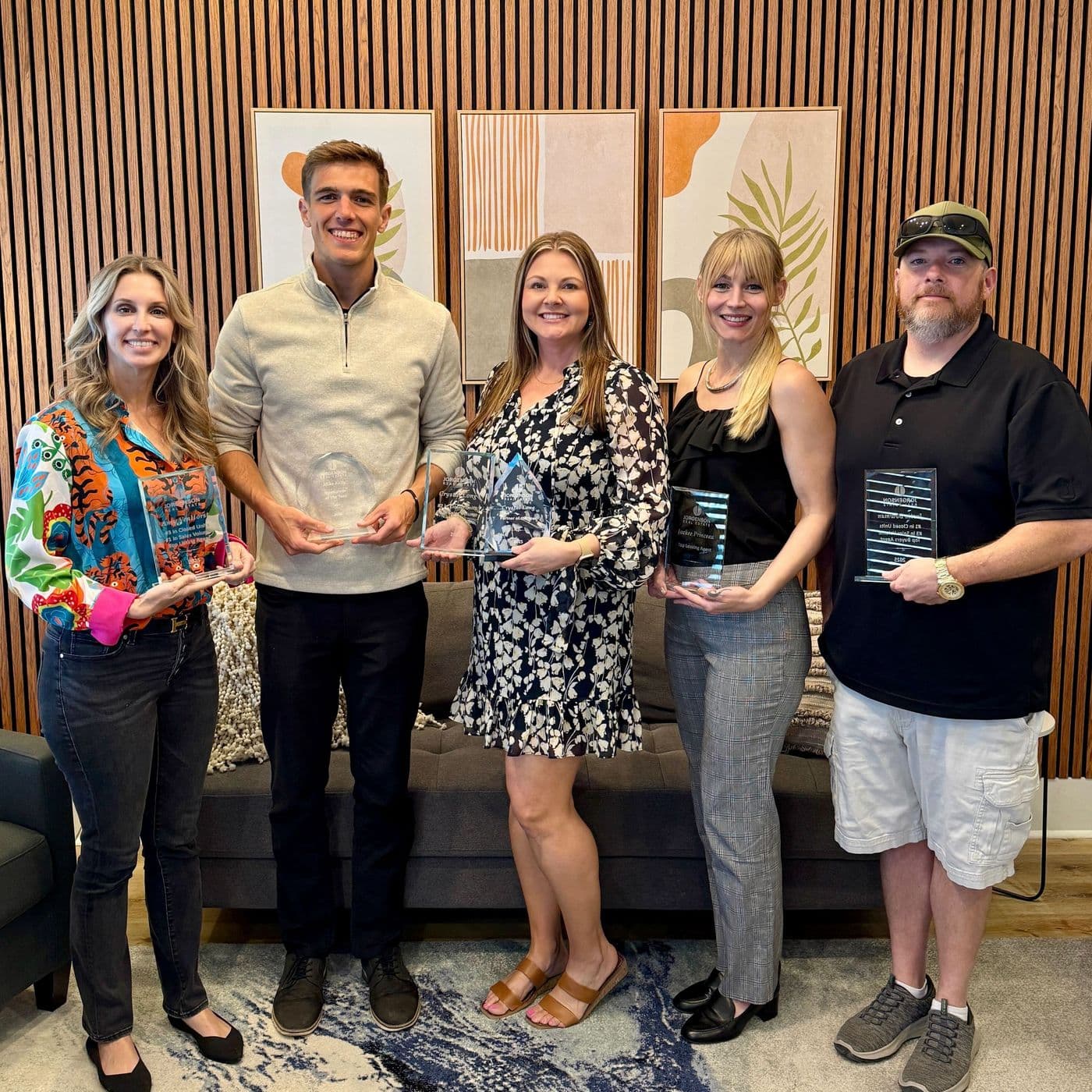 JRE agents holding awards