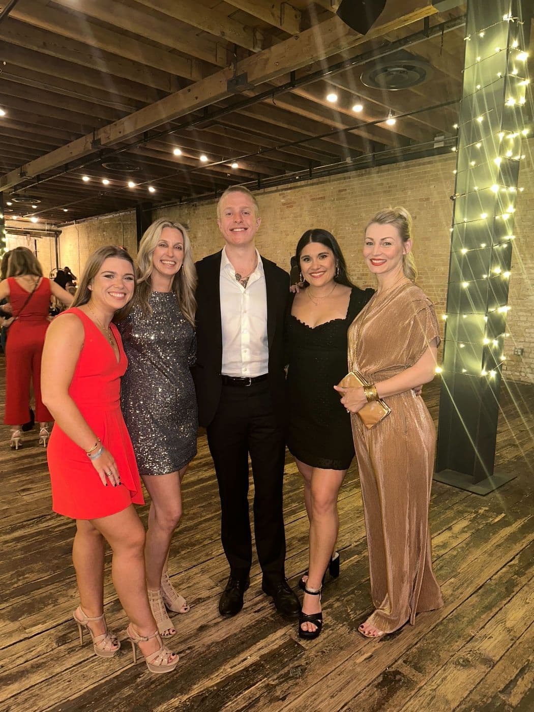 JRE agents dressed up for an evening event